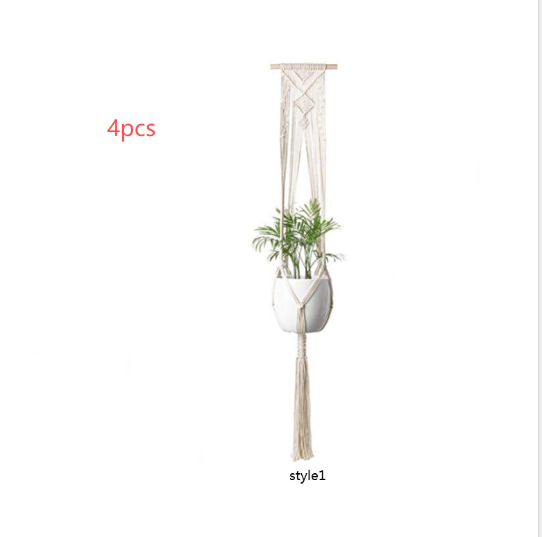macrame hanging baskets for plants