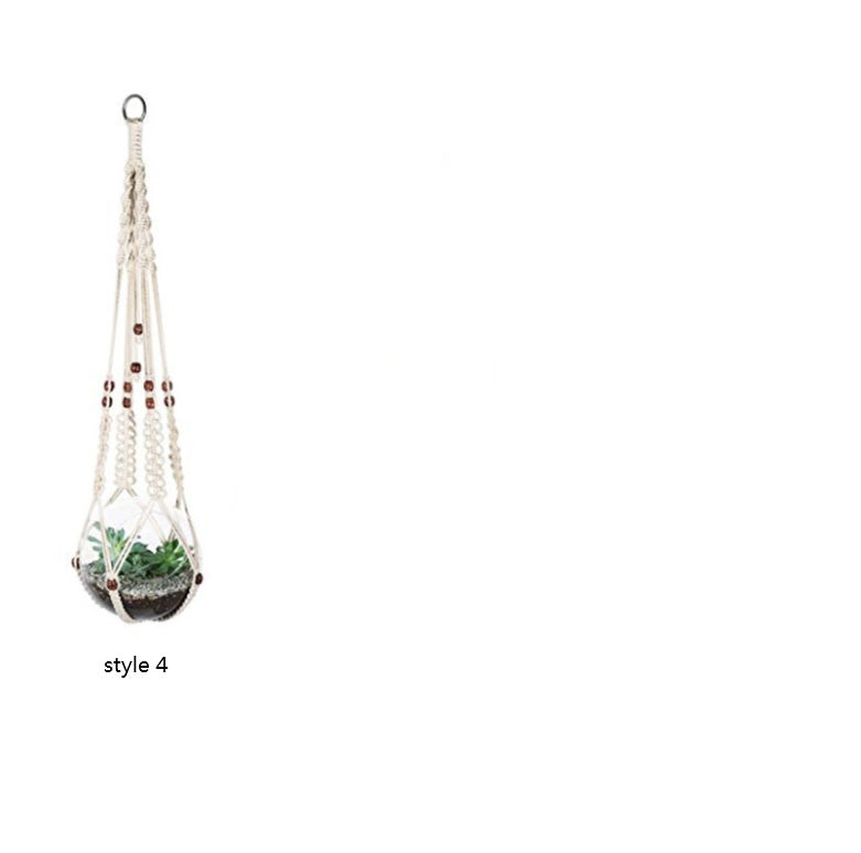 macrame hanging baskets for plants