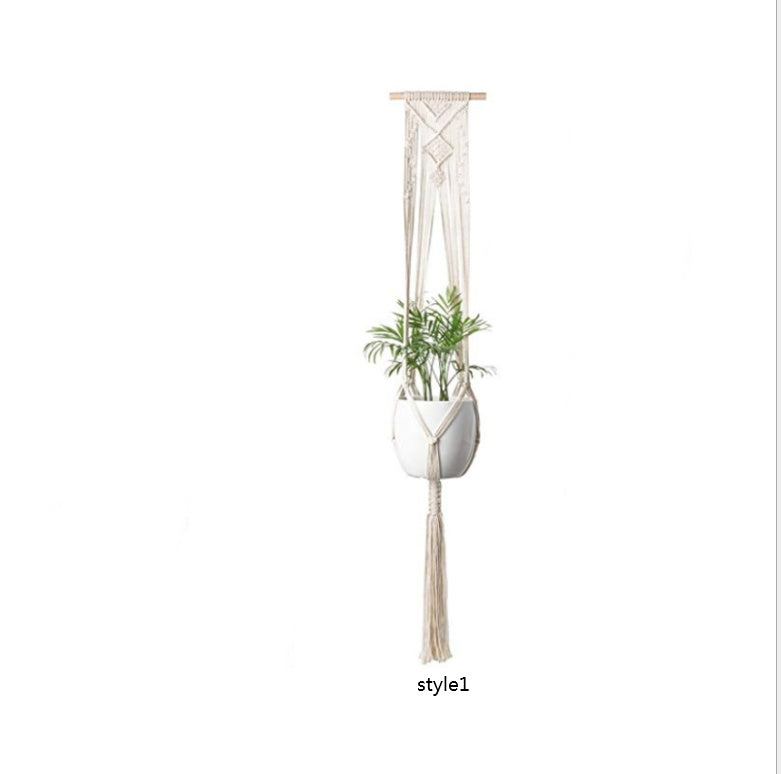 macrame hanging baskets for plants