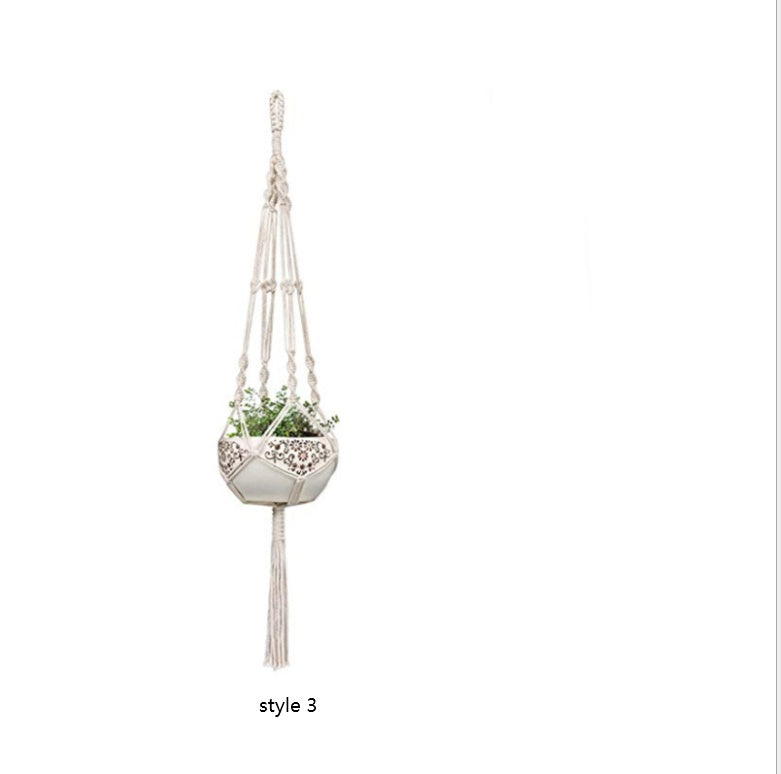macrame hanging baskets for plants